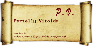 Partelly Vitolda névjegykártya